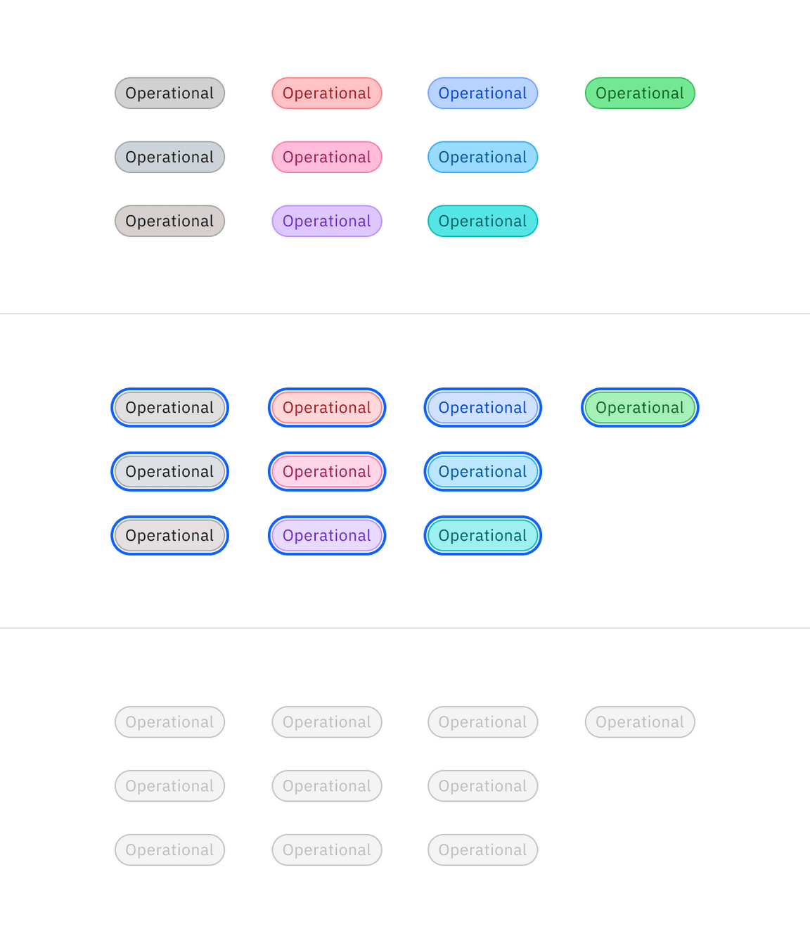 Operational tag interactive colors. Operational tag interactive colors.