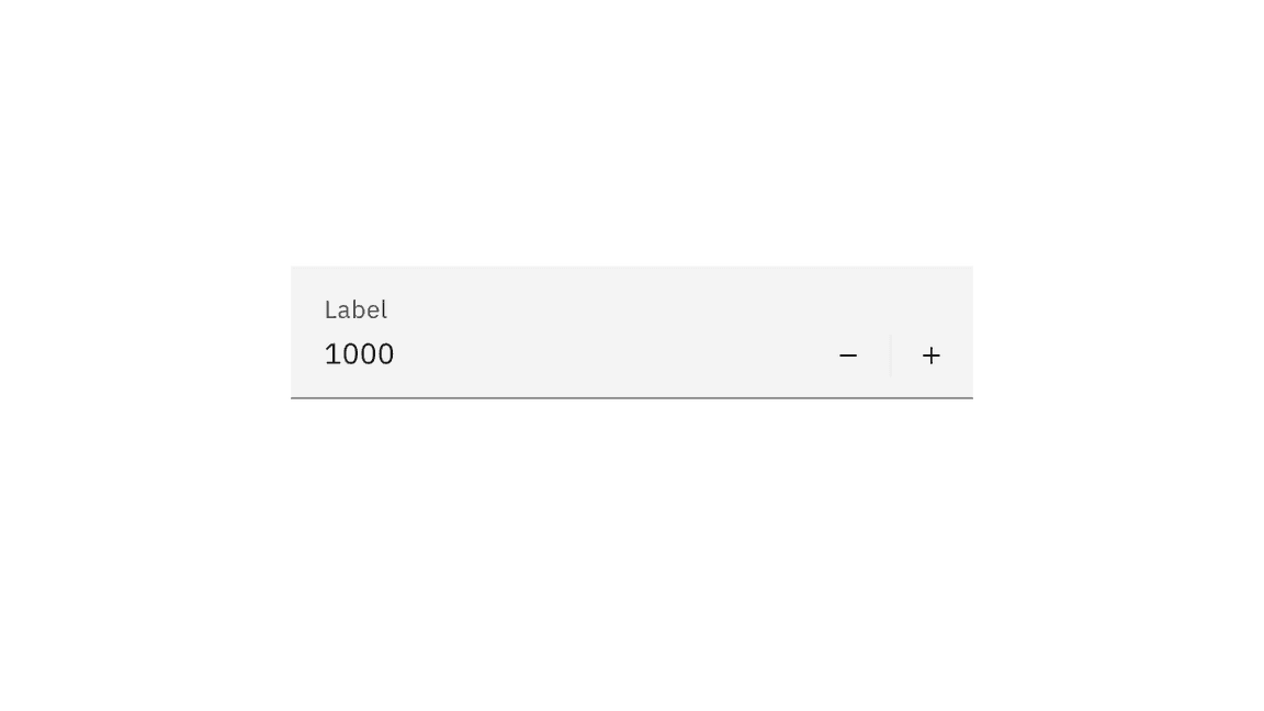Fluid number input example Fluid number input example