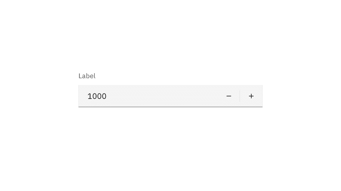 Default number input example Default number input example